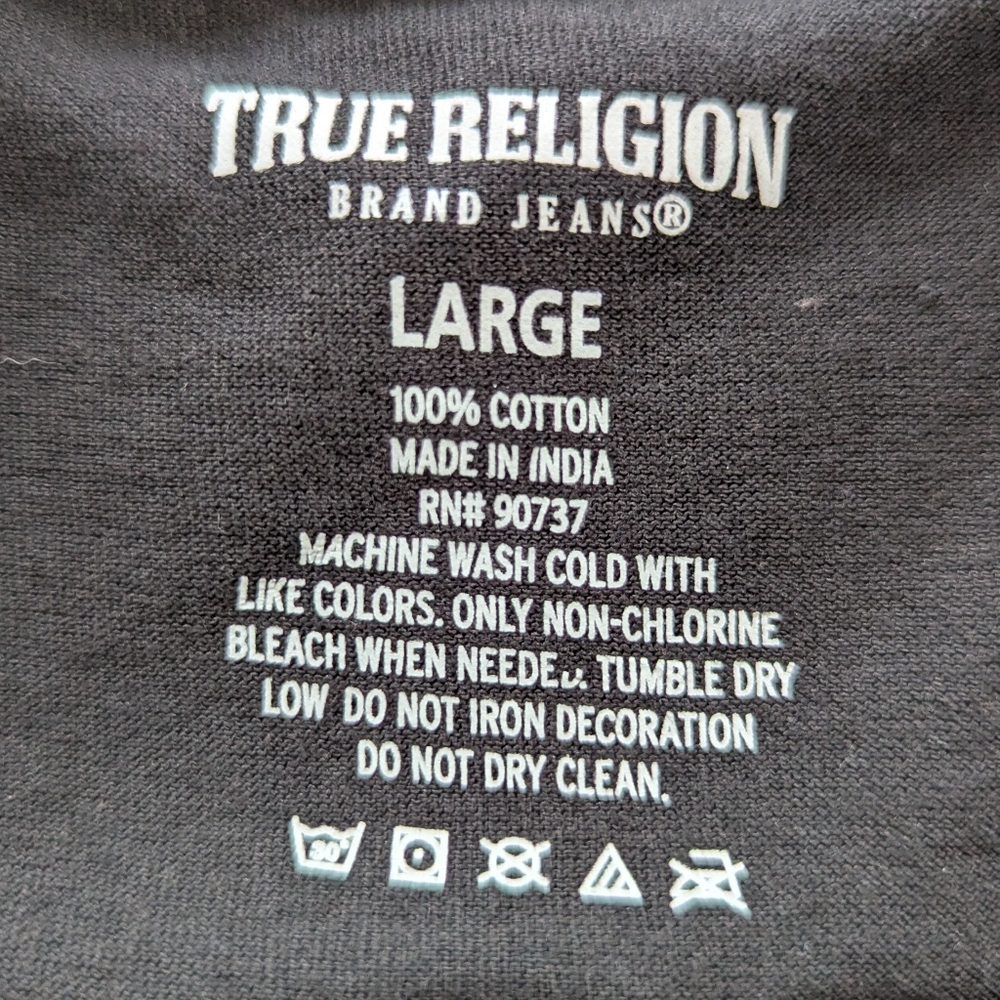 True Religion Black T-Shirt